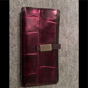 Lodis purple metallic wallet